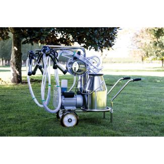 Milking Machine Portable Cow Two Cluster